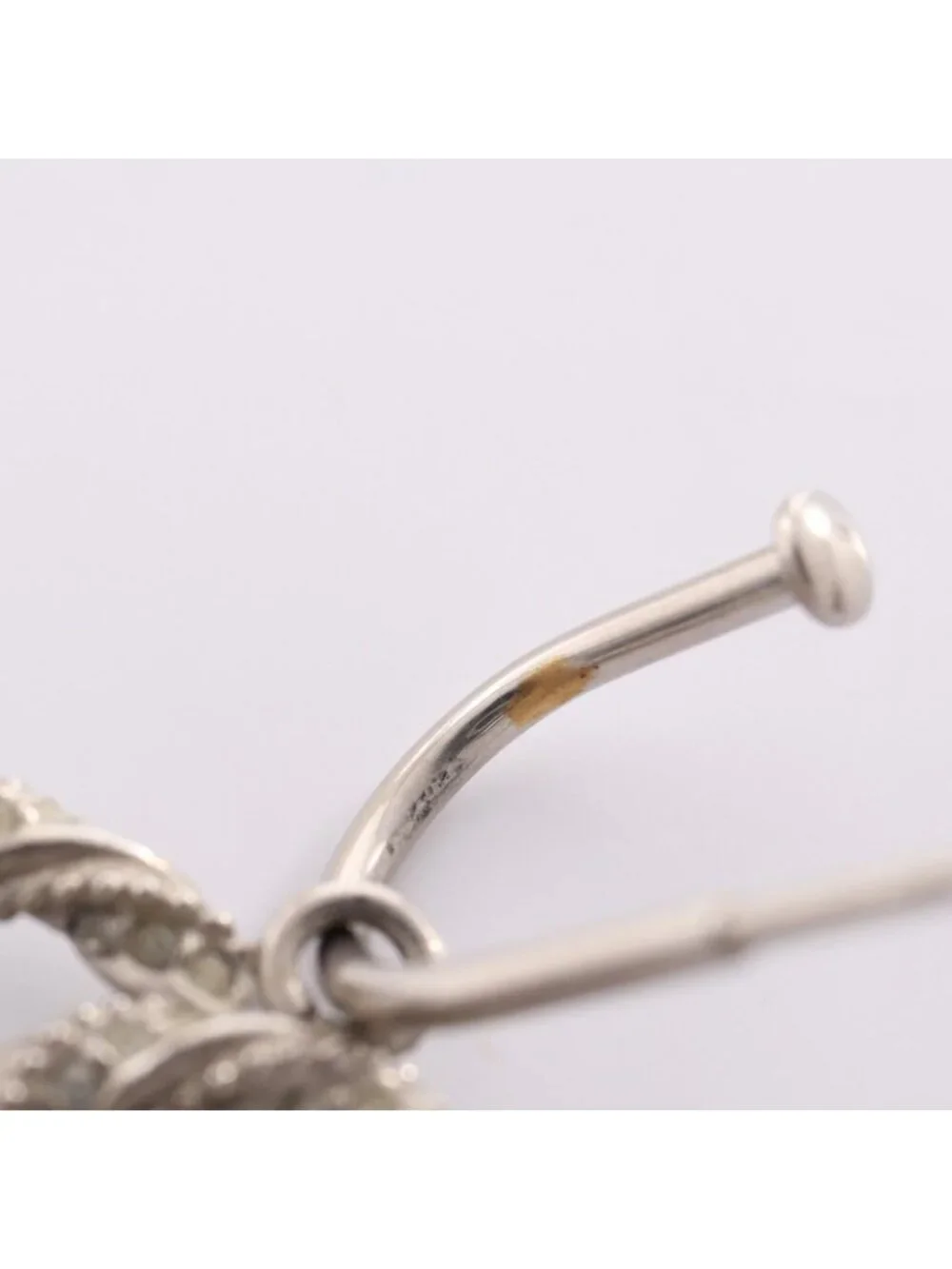 Chanel Earrings CC Logo Hoop